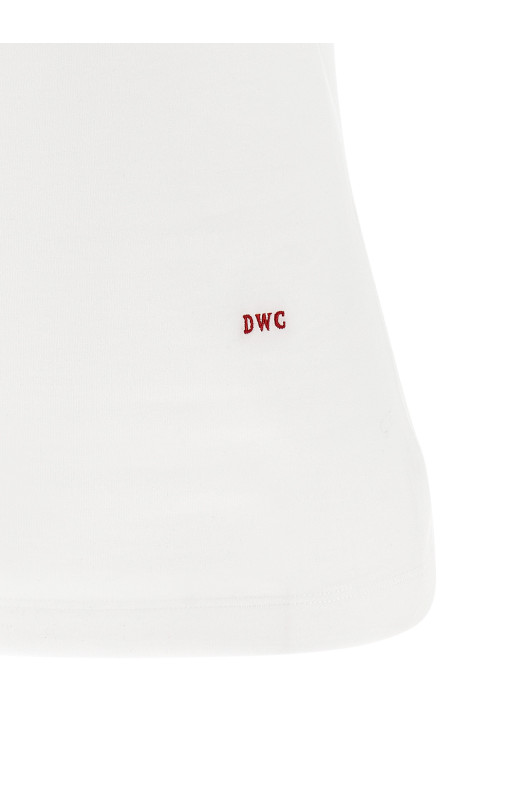 Майка с вышивкой Белая DSQUARED2 S75NL0052D20109100