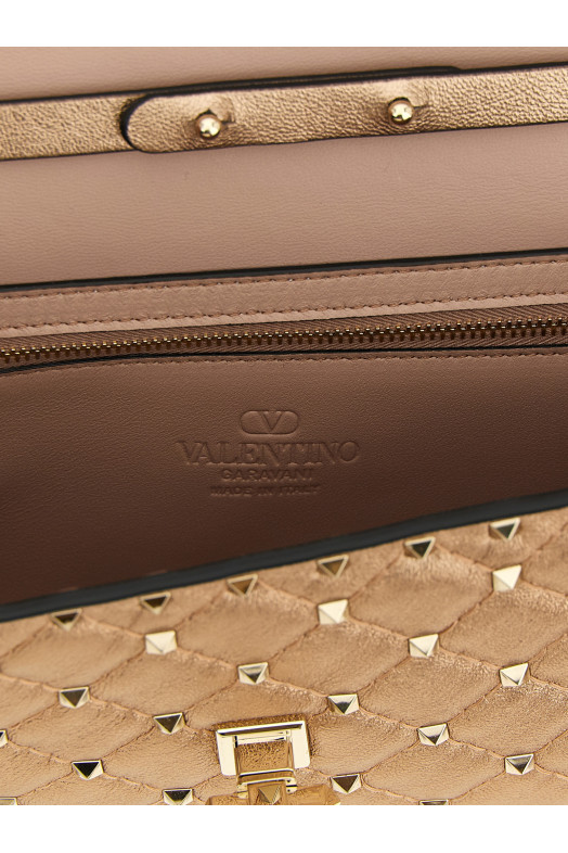 Valentino Garavani 'Rockstud Spike' Shoulder Bag Pink