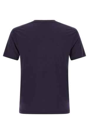 Футболка с вышитым логотипом Синяя TOM FORD JCS004JMT012UHE