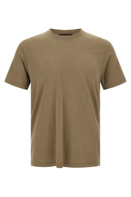 Logo embroidery t-shirt Green