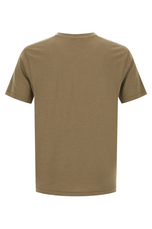 Logo embroidery t-shirt Green