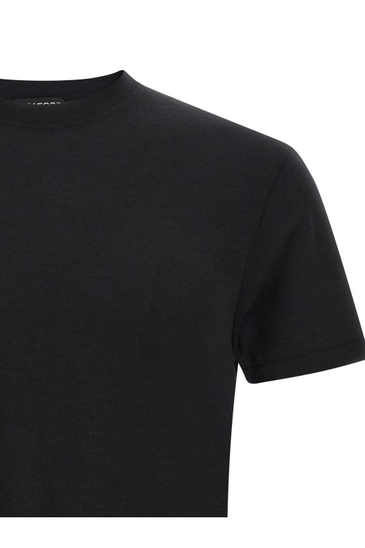 Logo embroidery t-shirt Black