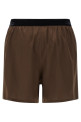 Silk shorts Brown