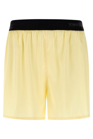 Silk shorts Yellow