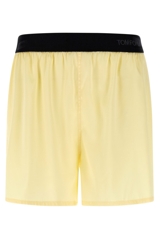 Silk shorts Yellow