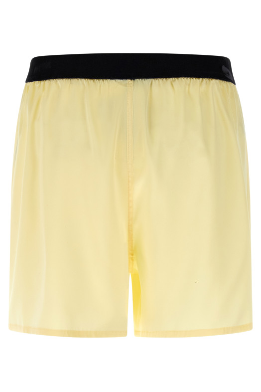 Silk shorts Yellow