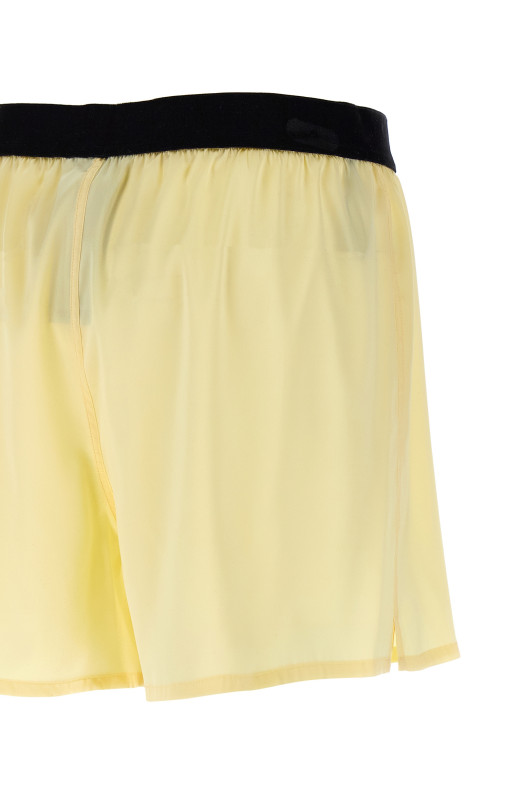Silk shorts Yellow