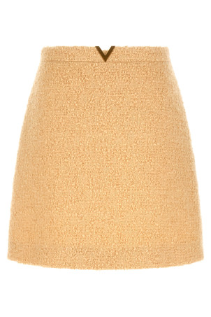 Спідниця Valentino Garavani «V Gold» Бежева B3RAEH09VMET5