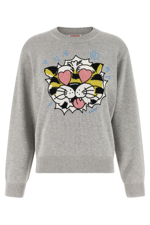 'KENZO Wild Tiger' sweater Gray