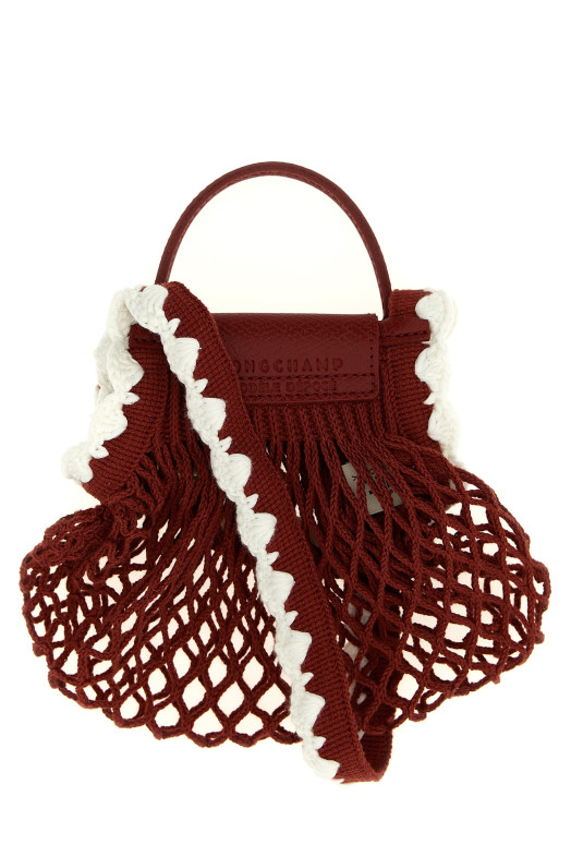 Сумка через плечо XS Le Pliage Filet из сетки, красная 10139HGW213