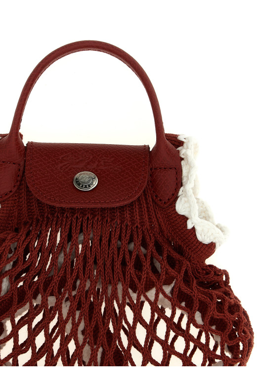 Сумка через плечо XS Le Pliage Filet из сетки, красная 10139HGW213