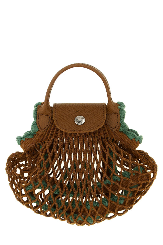 Сумка через плечо XS Le Pliage Filet из сетки, коричневая 10139HGW004