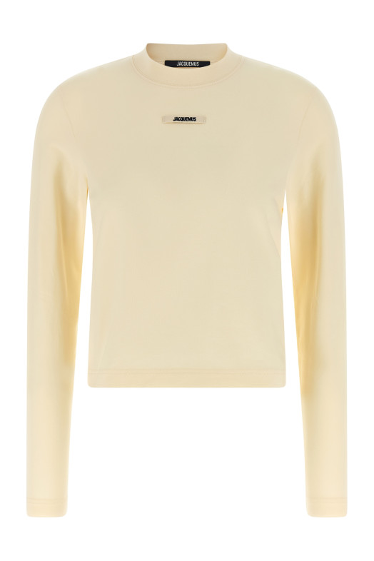 Футболка «Le T-shirt Gros-Grain» Бежева 24ETSW00155AJ00124130