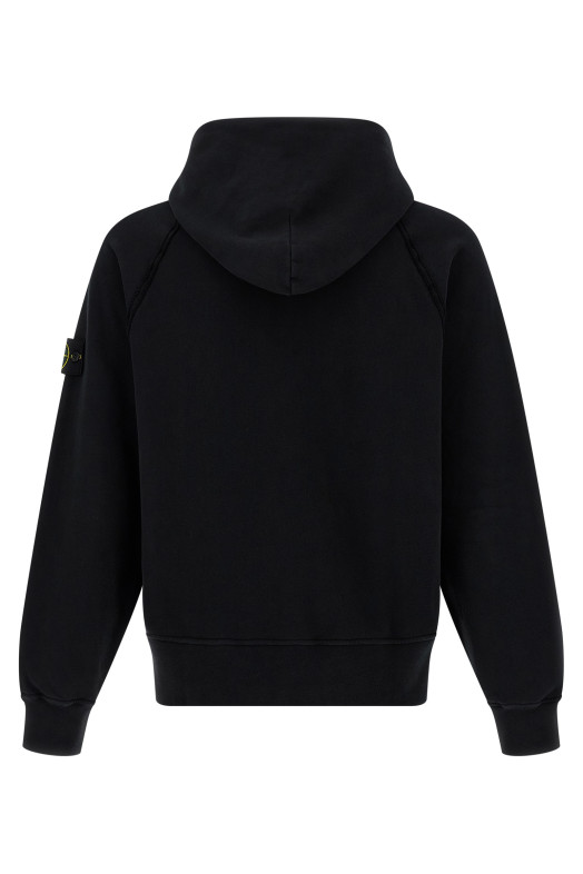 Logo badge hoodie Black