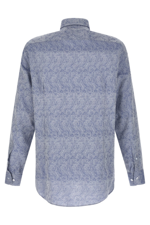 Рубашка с узором «пейсли» синего цвета ETRO MRIB000299TJ5C5B0013