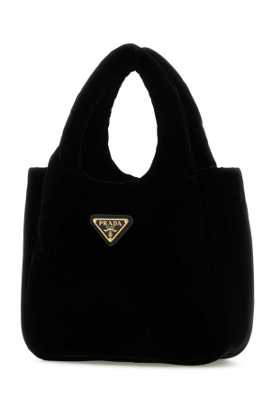 Black velvet handbag Black PRADA (1BA410VCOO2C7P)