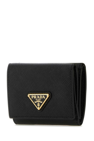 Black leather wallet Black PRADA (1MH042QHH)