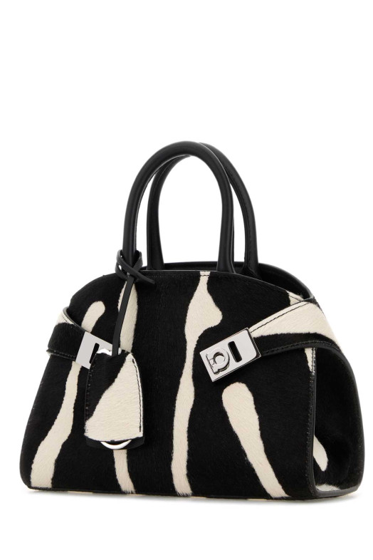 Міні-сумочка з друкованої телячої шкіри Бежева SALVATORE FERRAGAMO (215975789606)