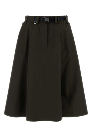 Army green tech fabric skirt PRADA (21H025SOOO18UU)