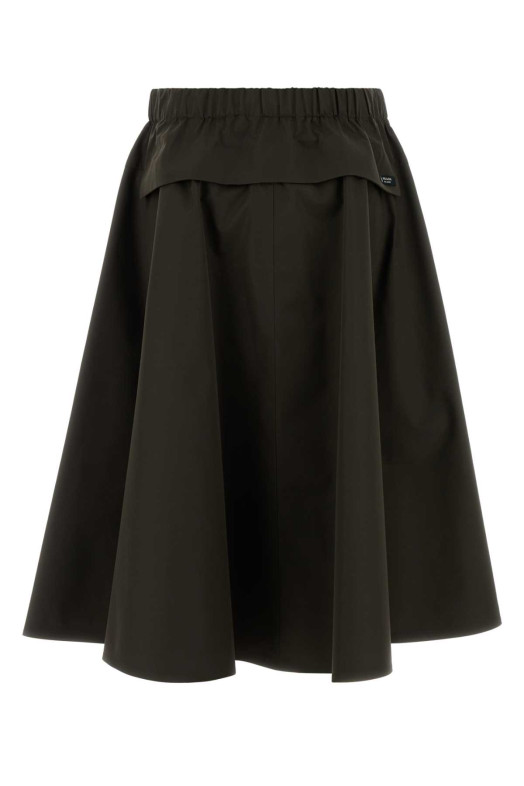 Army green tech fabric skirt PRADA (21H025SOOO18UU)