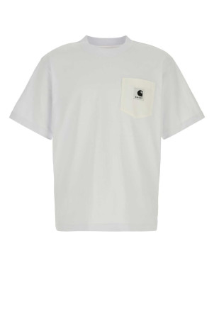 Біла бавовняна футболка Sacai x Carhartt WIP, різнокольорова SACAI (2500995S)