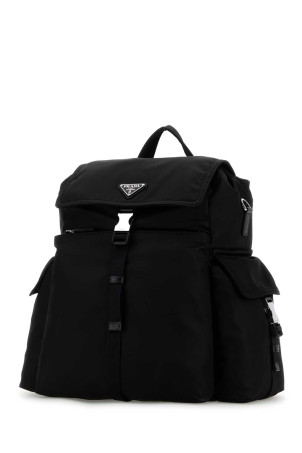 Черный тканевый рюкзак Black PRADA (2VZ1182DW3)