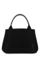 Чорна полотняна маленька сумочка Cabas Navy Чорна BALENCIAGA (3399332HH3N)