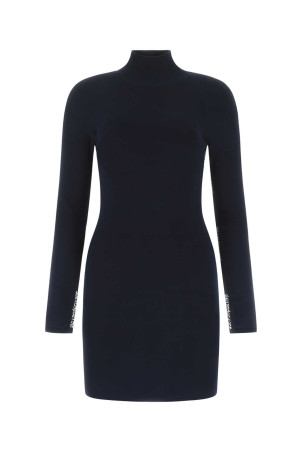 Midnight blue stretch viscose blend mini dress T BY ALEXANDER WANG (4KC4216034)