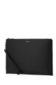 Black leather pouch Black SAINT LAURENT (683865BTY0N)