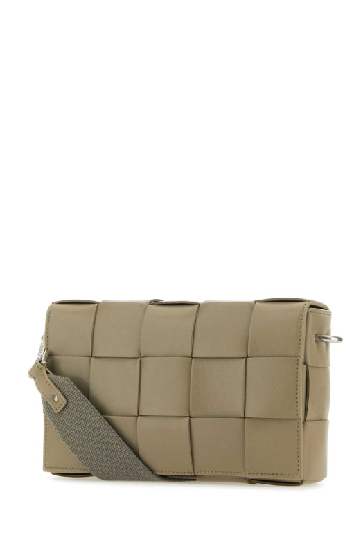 Sage green leather Cassette crossbody bag BOTTEGA VENETA (741777V2XU1)