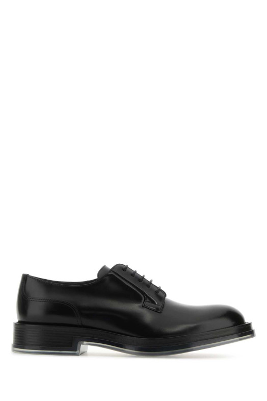 Black leather Float lace-up shoes ALEXANDER MCQUEEN (794478WIFW1)
