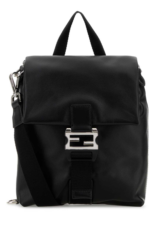 Black leather Fendi Flux handbag FENDI (7VA673AV8B)