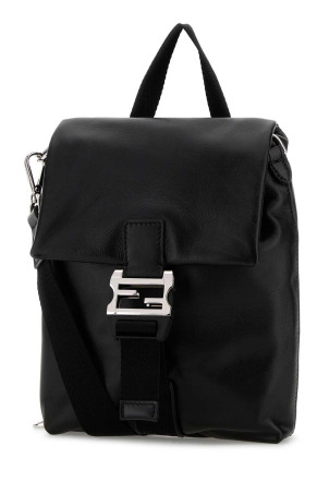 Black leather Fendi Flux handbag FENDI (7VA673AV8B)