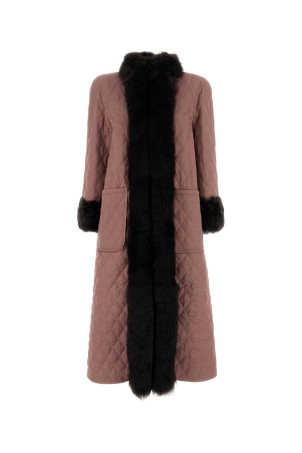 Pink tech satin coat CHLOE (CH25WMA65013)