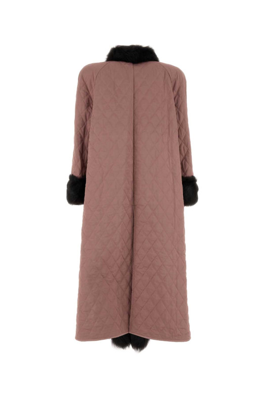 Pink tech satin coat CHLOE (CH25WMA65013)