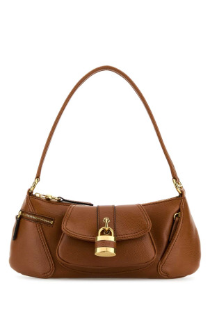 Caramel leather The 99 shoulder bag CHLOE (CHC24AS710N84)