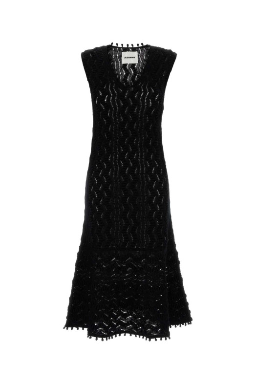 Abito in cotone nero JIL SANDER (J02CT0560J15476)