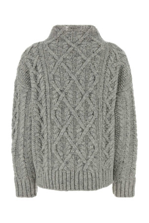 Grey wool sweater White JIL SANDER (J40GP0026J14522)