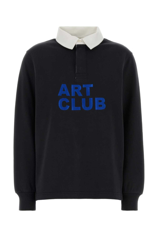 Черная хлопковая рубашка-поло JW ANDERSON (JO0295PG1938) J.W.ANDERSON