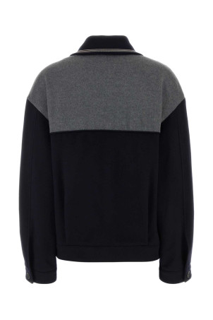 Двухцветная велюровая куртка MIU MIU (ML1412SOOO18ZL)