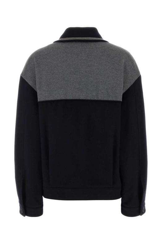 Двухцветная велюровая куртка MIU MIU (ML1412SOOO18ZL)