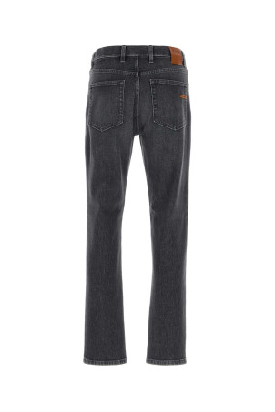 Charcoal stretch denim jeans Blue ZEGNA (RUGIH3A2CITY)