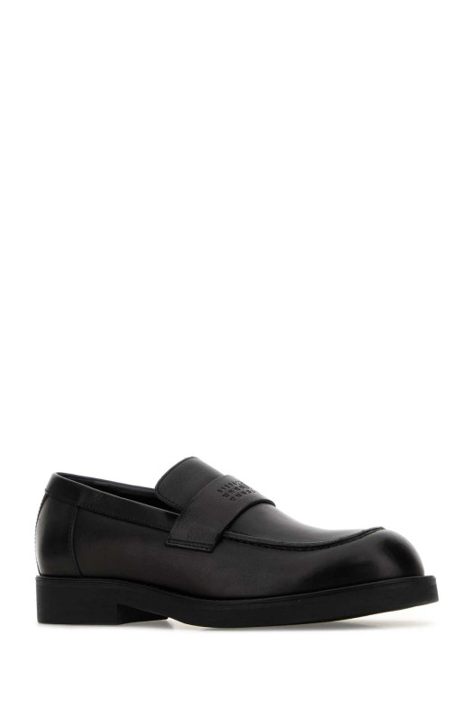 Black leather loafers MM6 MAISON MARGIELA (SH1WR0006P7431)