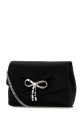 Чорна атласна міні-сумочка Soft Bow JIMMY CHOO (SOFTBOWMINIBAGBOS)