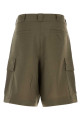 Бермуди з мохерової суміші армійського зеленого кольору PRADA (SPH535SOOO12I1)