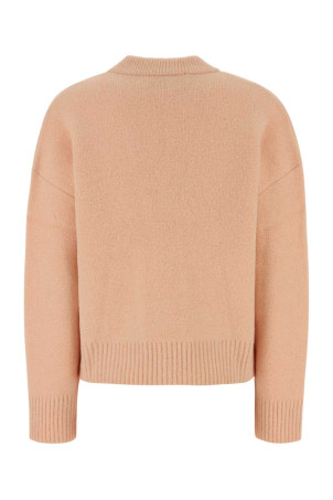 Salmon stretch wool blend cardigan AMI (UKC365KN0135)