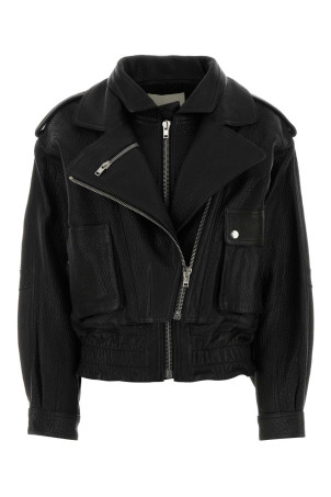 Black leather oversize Aneli jacket ISABEL MARANT (VE0497FCC2B08I)