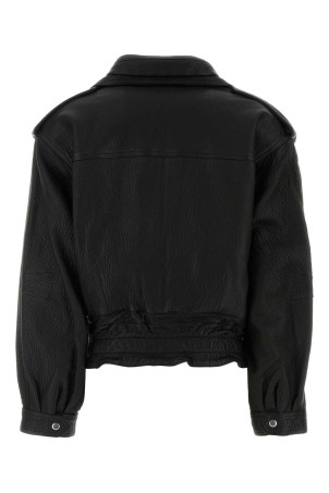 Black leather oversize Aneli jacket ISABEL MARANT (VE0497FCC2B08I)