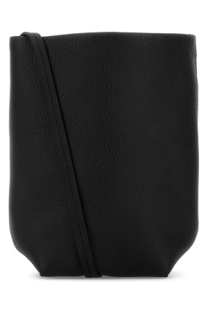 Black leather N/S Park crossbody bag THE ROW (W1863L129)