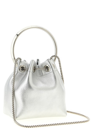 Diwali capsule 'Bon Bon' bucket bag Silver